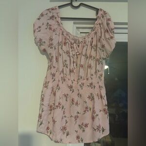 No Boundaries Pink Floral Dress